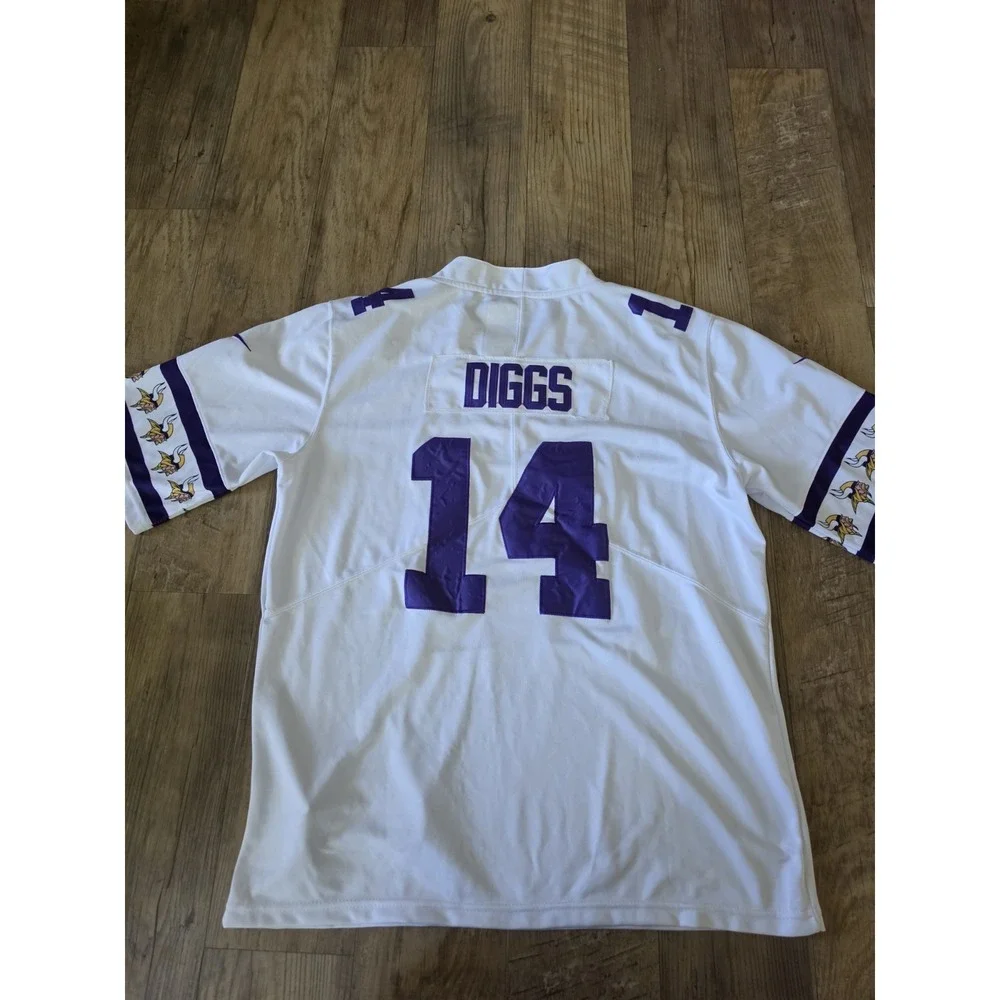 Nike Minnesota Vikings Stefon Diggs #14 Men's On-Field NFL Jersey 48 White Sz S